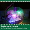 6Pcs Shining Christmas Balls with LED Light Pendants Refillable Ball Christmas Tree Hanging Ball