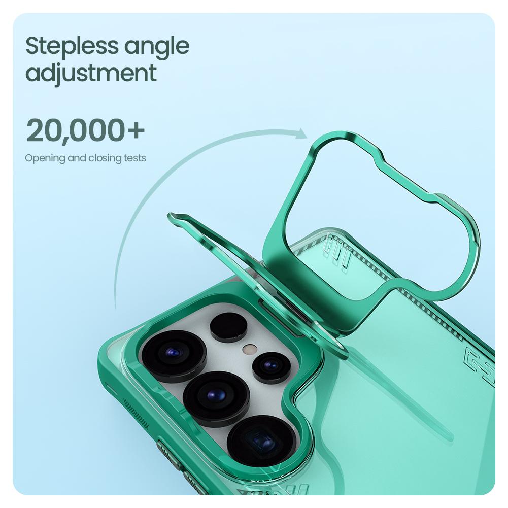 For Samsung Galaxy S25 Ultra 5G Case NILLKIN Iceblade Prop for Magnetic Privacy Lens Camera Hollow Protect Cover