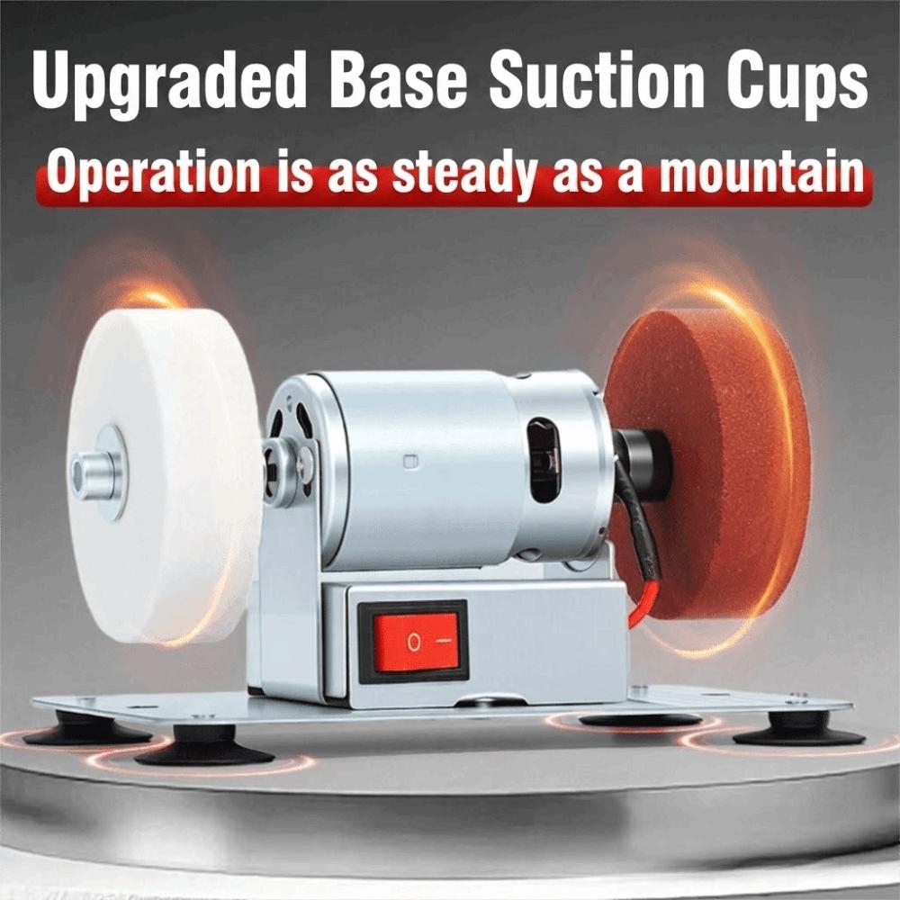 Speed Adjustable Mini Bench Grinder Space-Saving Dual Wheel Grinder Electric Grinder for Home