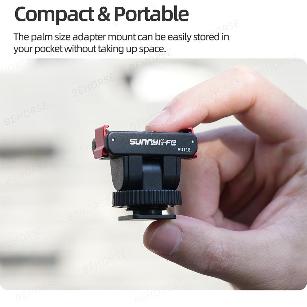 Магнитный Адаптер Быстросъемное Крепление для DJI Osmo 360/Action 5 Pro/4/3/2 Регулируемое Магнитное Крепление Холодный Башмак Аксессуары для Камеры