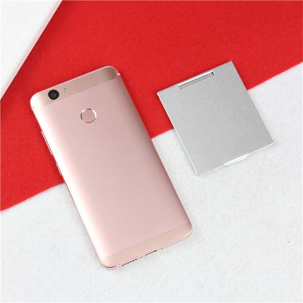 Aluminum Folding Mirror Pocket Mini Portable Makeup Mirrors Travel Hand Small Mirror Vanity Foldable Compact Cosmetics Tools