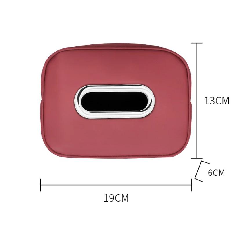 2025 Hot 1pcs Car Tissue Organizer Bag Paper Towel Storage Box For Mazda 2 3 6 BM GJ CX-5 CX5 KE KF CX-3 CX7 CX-8 Styling Access