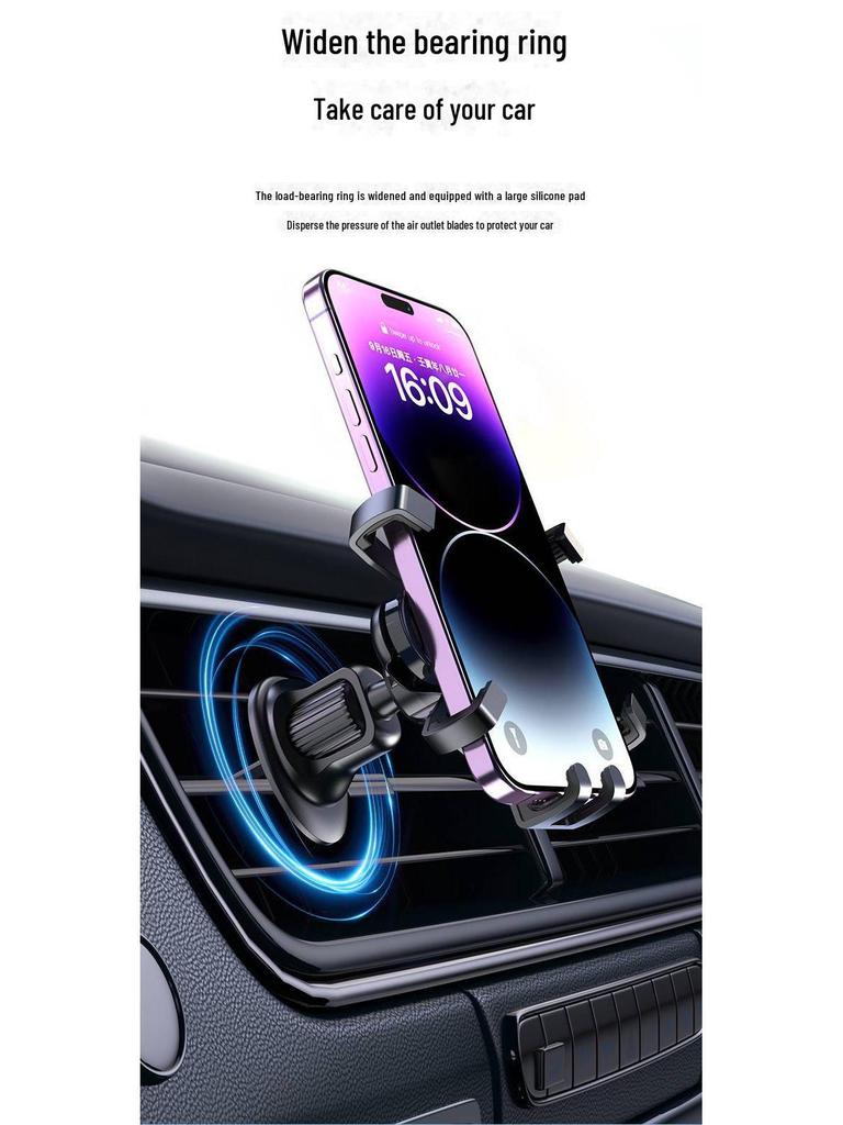 PISEN Мини Автомобильный Держатель для Телефона - Крепление на Воздуховод, Конструкция с Одинарным Крючком