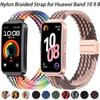 Нейлоновый ремешок для Huawei Band 10 9 8 Плетеный удобный Магнитная застежка Регулируемый ремешок для часов для Huanwei Band 10/9/8 Аксессуары