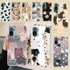 Cartoon Cute Cats Background Soft Phone Case For Xiaomi Redmi Note 10 10S 9 9S 8 7 8T 11S 11T 11 Pro 9A 9T 9C 8A 7A Shell Cover