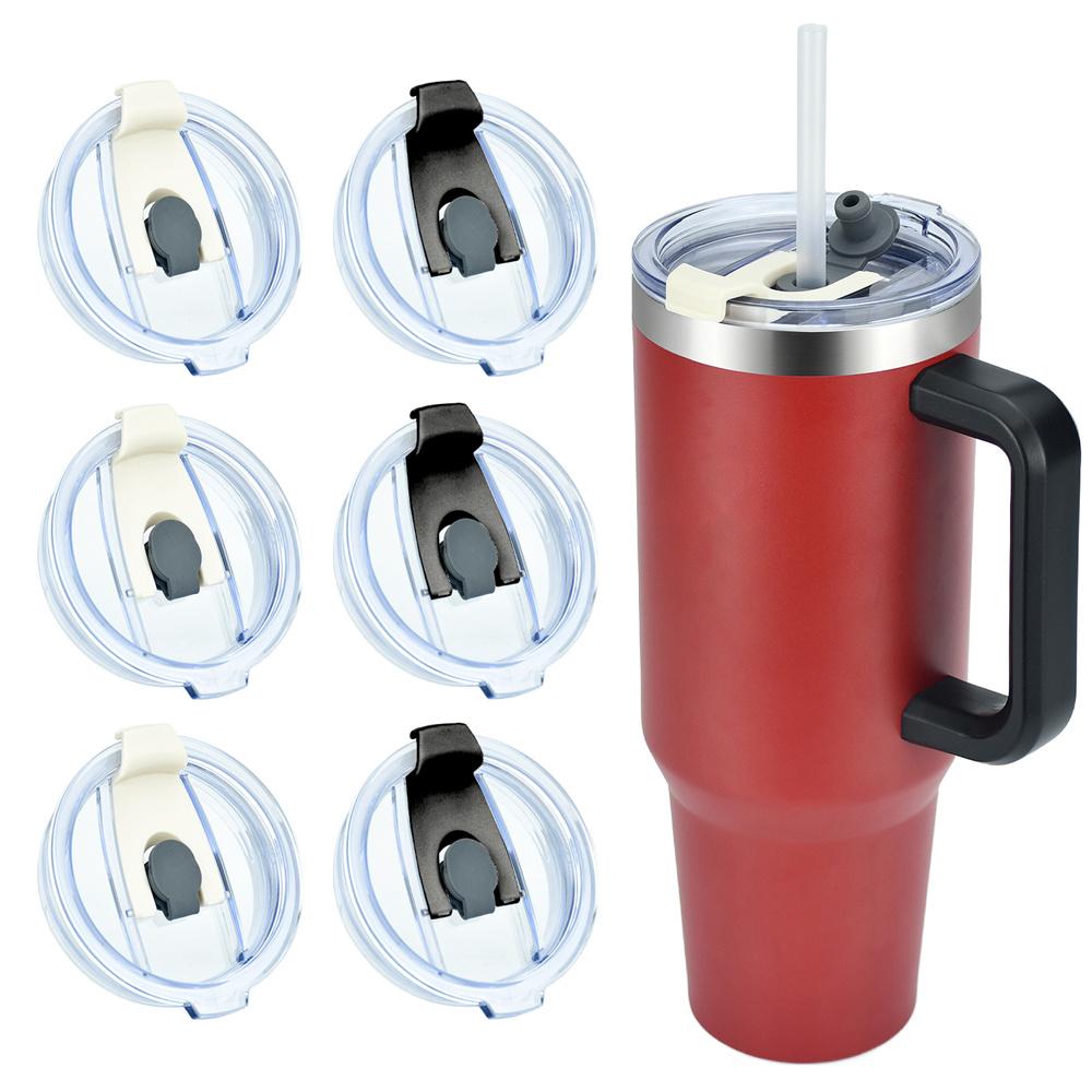 Запасная крышка, разработанная для дорожной кружки Stanley Adventure Quencher 40 унций. Прозрачные крышки для стакана с защитой от проливания, разработанные для аксессуаров Stanley Cup