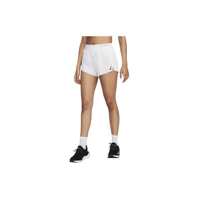 Шорты для бега Aeroswift Solid Logo High Waist, женские, белые, FN2328-100