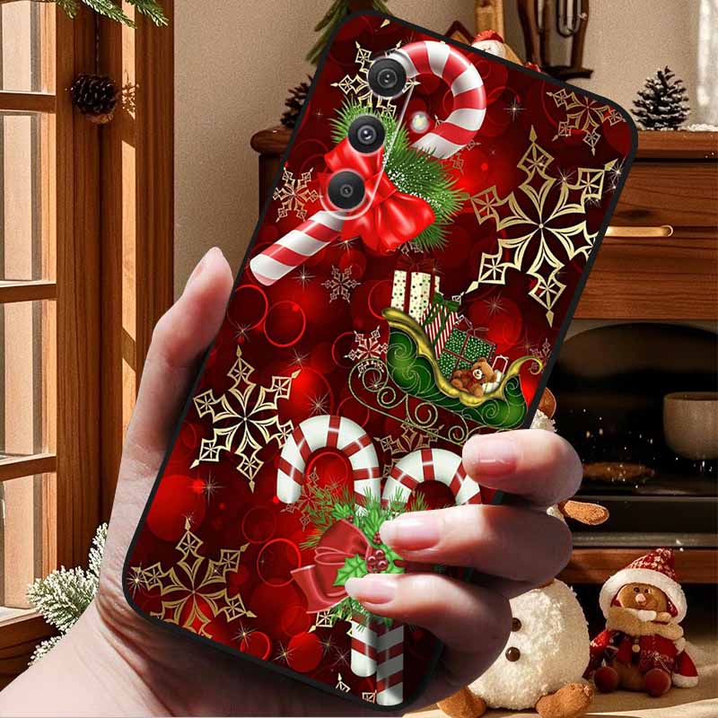 Christmas Case For Samsung S24 S23 S22 S21 Plus FE Ultra 5G Cover S23 Plus Soft Silicone TPU Phone Case For Glaxy S23 Plus 5G