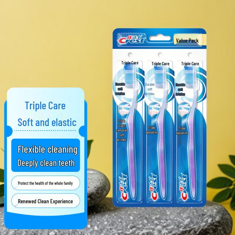 Crest Зубная щетка с мягкой щетиной Triple Care