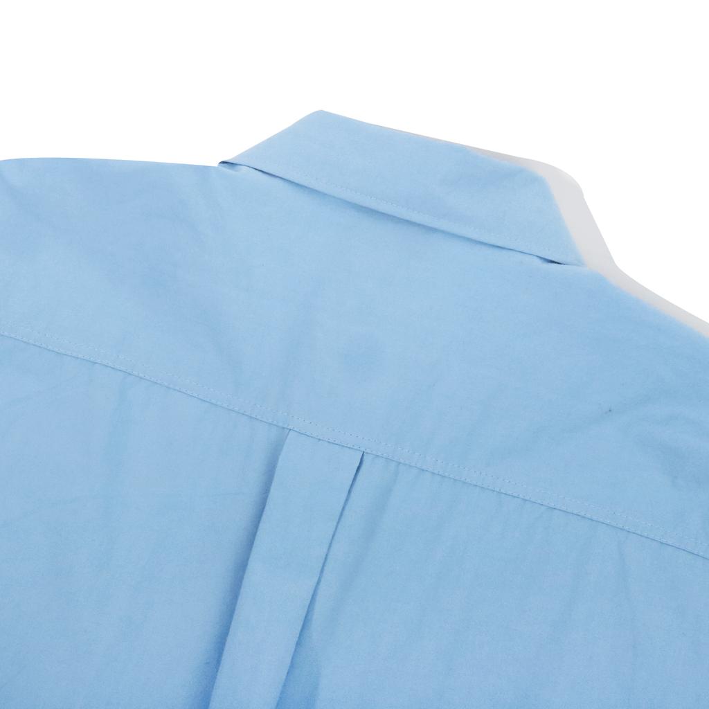 FILLUMINATE Oversized Comfort Cotton Shirt - Sky Blue
