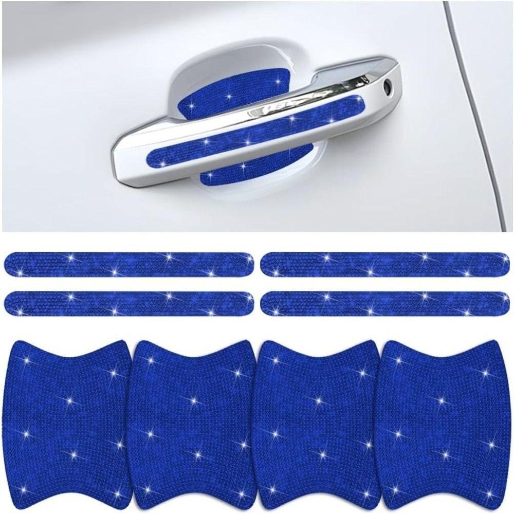 8PCS Set Vehicle Door Protector Bling Car Handle Decals Door Handle Protector For Vehicle Interior