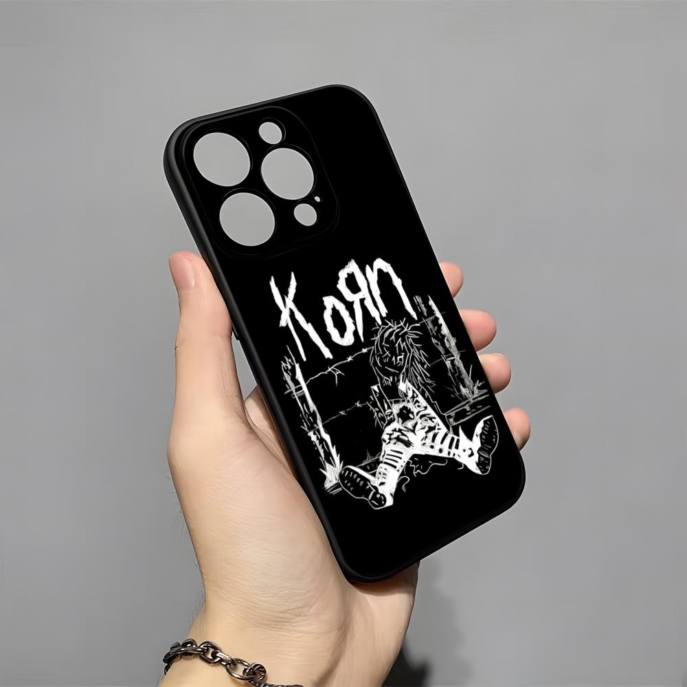Чехол для телефона K-Korn Hot Metal Rock Band для IPhone 17 Pro Max 16 15 14 Pro Max 13 11 X Xs Xr 8 7Plus Силиконовый чехол
