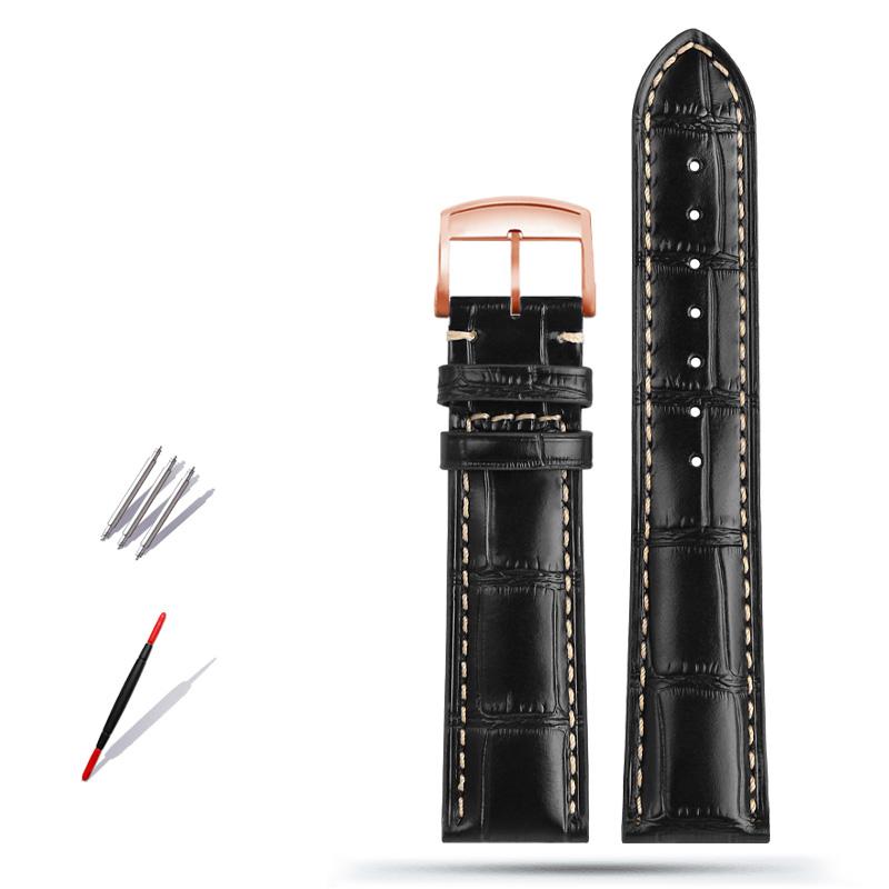 Классический ремешок для часов из коровьей кожи 19 мм, 20 мм, 21 мм для коллекции Longines Masters L3 L4 L2.628/L2.673 с застежкой-бабочкой