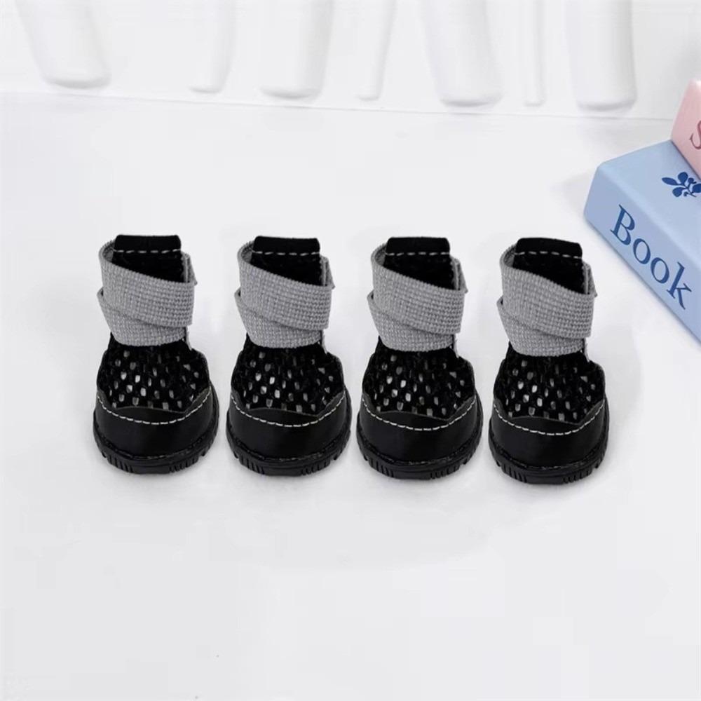 Anti-Slip Small Dog Shoes Breathable Mesh Dog Sandals Fashion Anti-Slip Shoes For Teddy Bichon