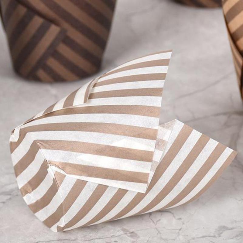 50 шт./наборы Тюльпан Маффин Кекс Бумажные стаканчики Маслостойкие Вкладыши для кексов Выпечка Торт Коробка для торта Украшение торта Сделай сам Инструменты Обертки для маффинов