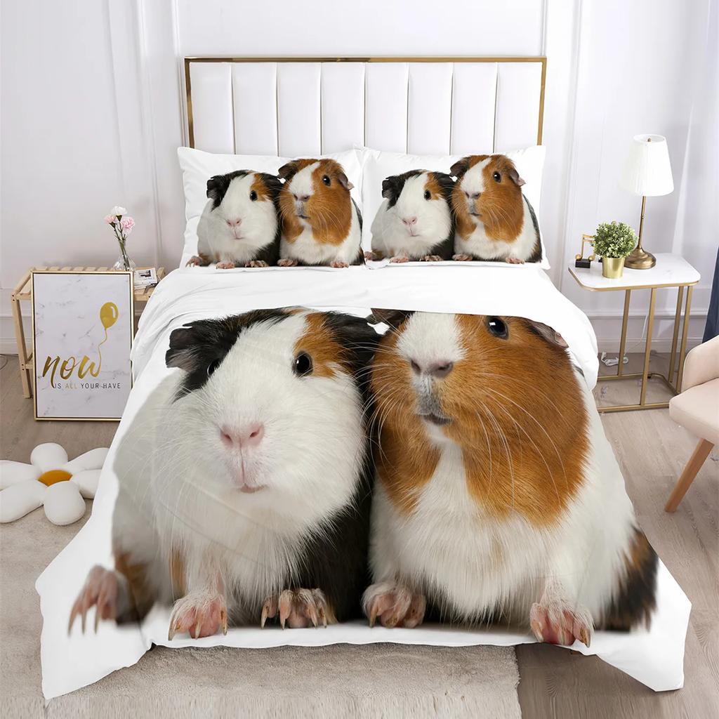 Cute Cat Bedding Comforter Set King Size,Duvet Cover For KidsTeens Boys Girls, Animal Pet Theme Bed Set +Pillowcases Bedclothes