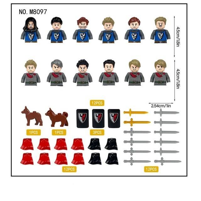 Военные Строительные Блоки Средневековые Фигурки Солдат Подарки Игрушки Оружие Щит Священная Римская Империя Сент-Лазарь Рыцарь Иерусалима Легион MOC