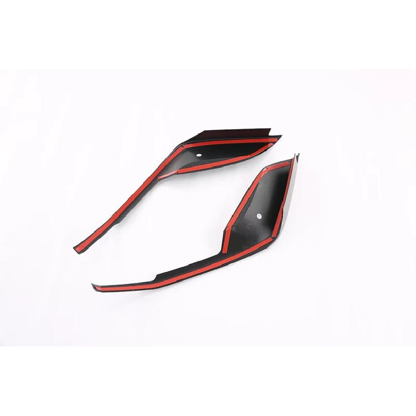 For BYD Dolphin Atto 2 EA1 Car Accessories Carbon Fiber Style After Fog Light Trim Bezel Wind Shape
