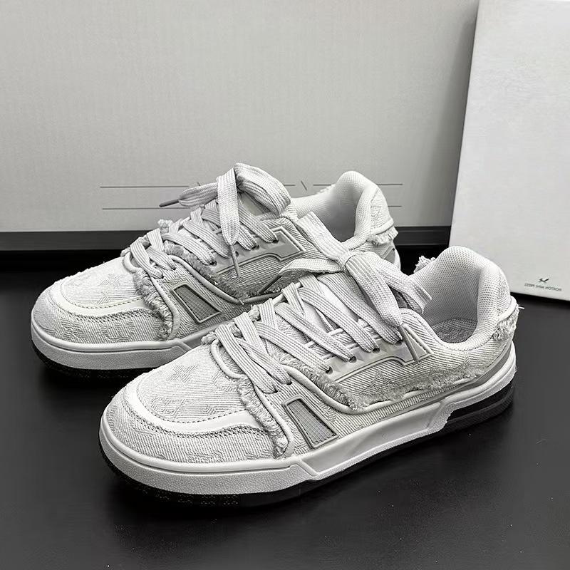 Fashion 2025 New Casual Women's Sneakers Popular Niche Vintage Skateboard Spring Autumn All Match Shoes Couple Style Pink Sneakers