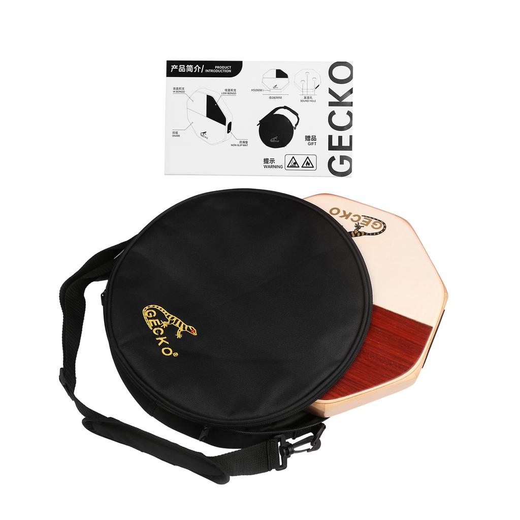GECKO SD6 Cajon Ручной барабан Кахонный барабан Ударный инструмент с сумкой для переноски Портативный для путешествий