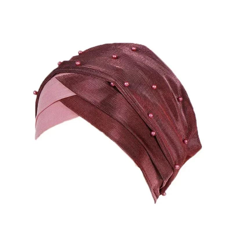 Новый узор Twist Knot мусульманский женский хиджаб химиотерапевтическая шапочка индийский тюрбан капот эластичный индийский женский шарф головной убор для женщин головной убор от выпадения волос