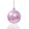 12 Pieces Plastic Christmas Tree Hanging Ball Removable 12 Patterns Ornament Office Shopping Mall Festival Holiday Decoration