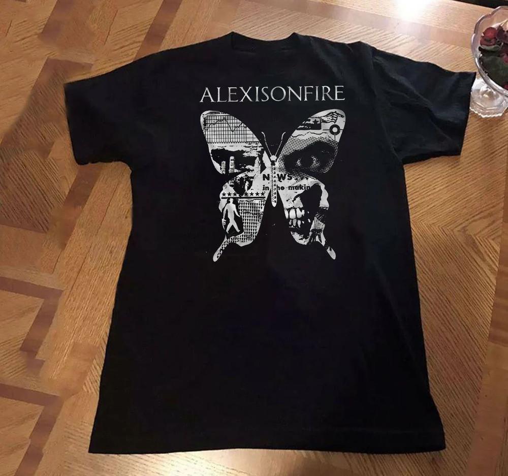 Винтажная хлопковая футболка с коротким рукавом группы Alexisonfire, все размеры, унисекс