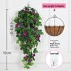Искусственная цветочная лоза для подвешивания на стену в помещении - Зеленый декор из вьющихся растений