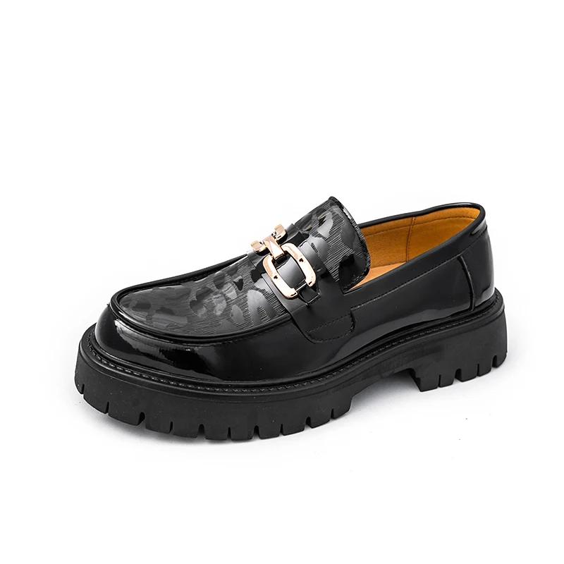 Men Loafers Shoes Thick Sole Fashion Casual Dress Shoes Men