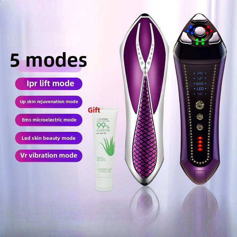 Новый прибор для красоты бытовой цветной световой интродьюсер микротоковой массажер для лица лифтинг-укрепляющий эффект