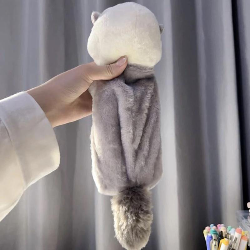 Мягкий пенал для карандашей Sea Otter, переносной держатель для ручек и маркеров, школьные принадлежности, мультяшный мягкий пенал, сумка для ручек, косметичка