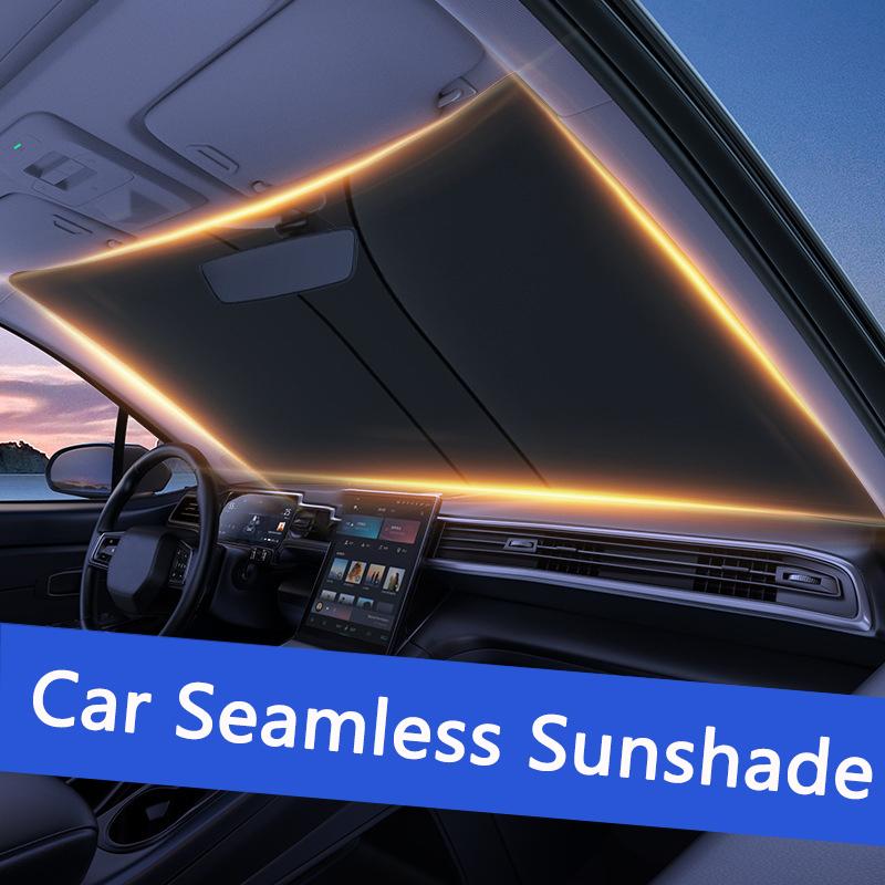 2024 Чехол-шторка от солнца на автомобильное стекло Солнцезащитный козырек Защита лобового стекла Складная шторка для автомобиля Защита от УФ-лучей Стайлинг