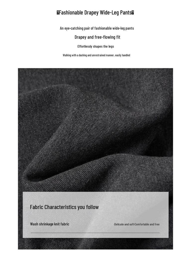 Women's High Waist Drawstring Wide Leg Casual Pants