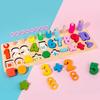 3-in-1 Wooden Number Shape Matching Puzzle for Early Education