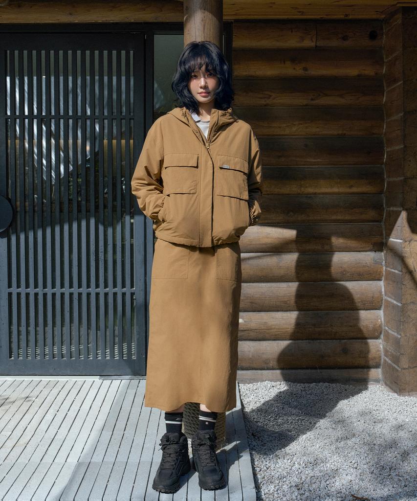 SNOWPEAK APPAREL Женская юбка цвета верблюда (S24Fwcsk13) Верблюд