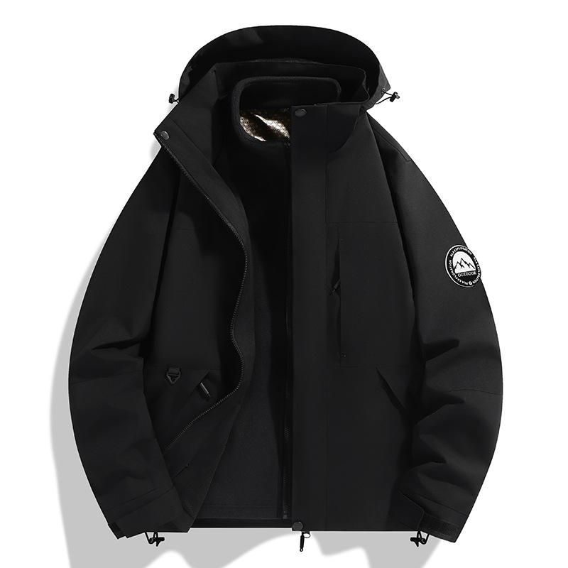 Direct sales autumn and winter outdoor jacket men and women three-in-one removable liner couple jacket group buying