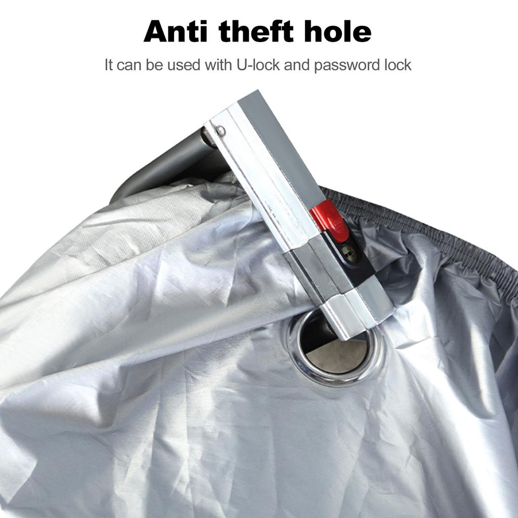 Universal Motorcycle Cover All Season 210D Oxford Waterproof Motorbike Covers with Lock Holes
