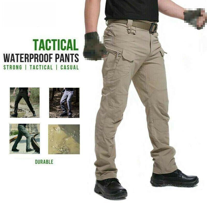 Tactical Cargo Men Trousers Outdoor Hiking Windproof Military Combat Pants Sport