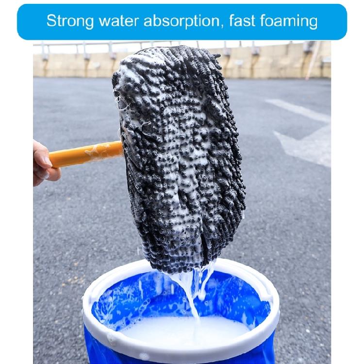 15 Degree Bend Car Cleaning Brush Car Wash Brush Chenilles Broom Telescoping Long Handle Cleaning Mop Brush