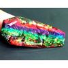 Natural A++ Ammolite Opal-Like Organic Doublet Fancy Cut 62-64 Ct Gemstone