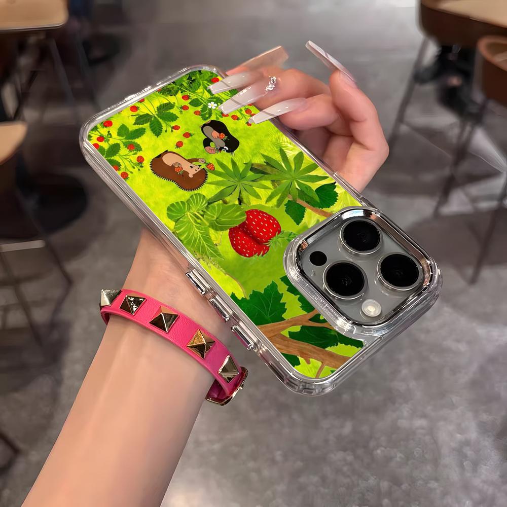 Аниме Кртик Чехол для телефона Для iPhone 17 Air 16 15 14 13 12 11 Pro Pro Max Plus Прозрачный Мягкий Чехол