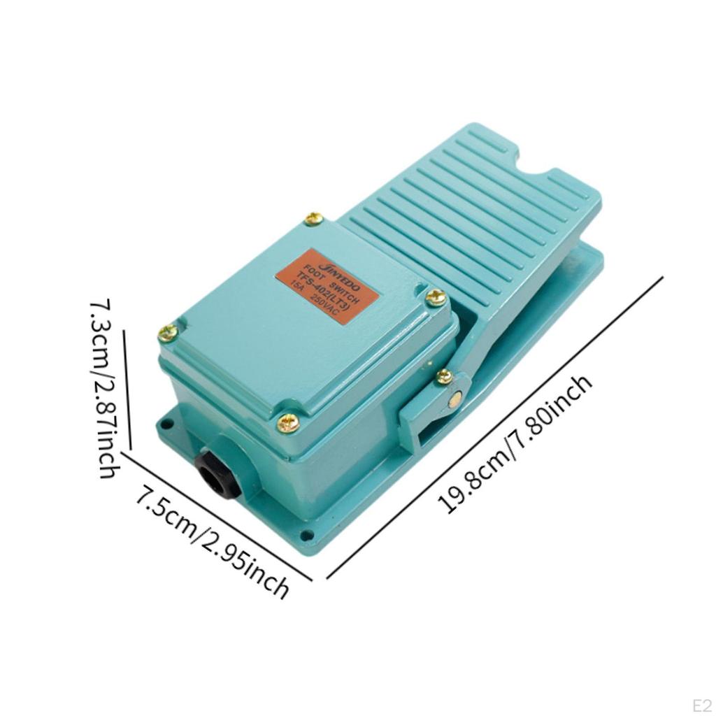 Momentary Industrial Foot Operated Pedal Tfs 402 Controller Portable Replacement with Cable for
