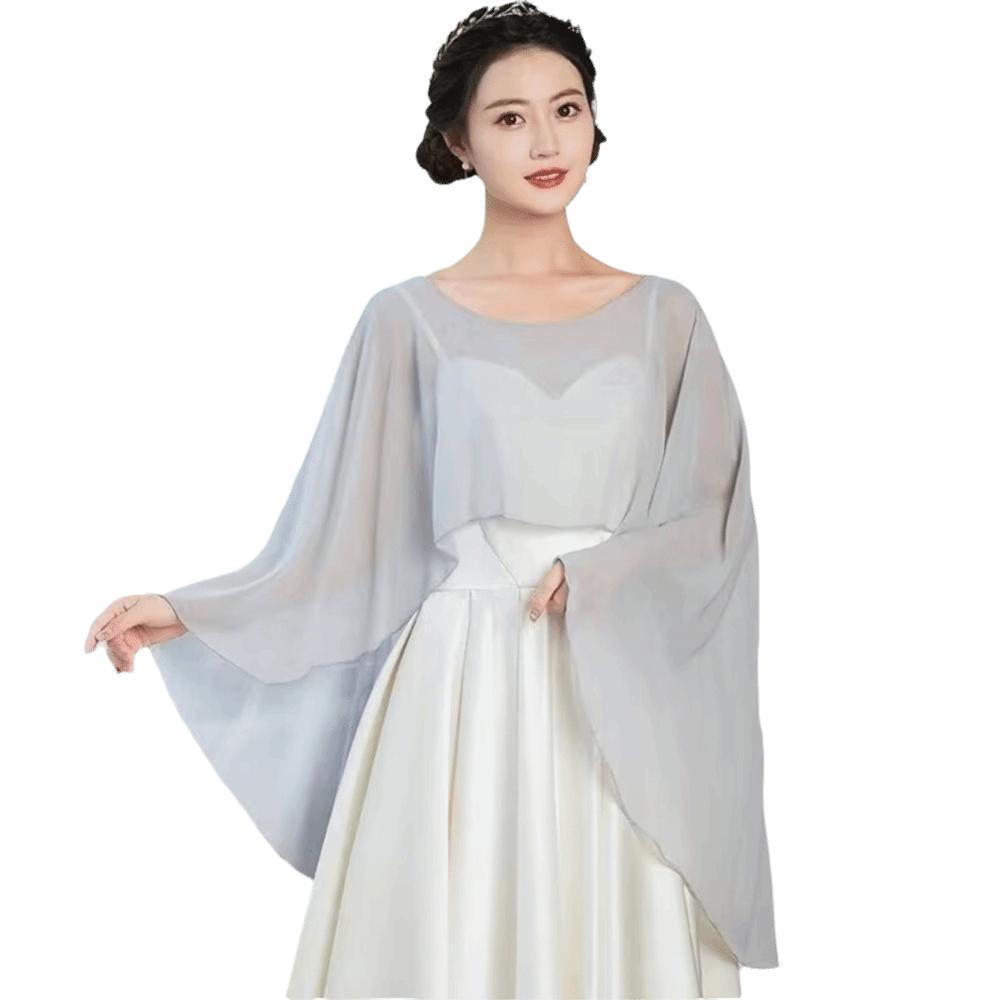 Sunscreen Thin Wide Chiffon Shawl Solid Color Wedding Scarves Shawl Women Pullover Wraps Summer