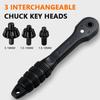 Quick Disassembly Ratchet   Drill Chuck Double Head Ratchet Spanner Drill Key Chuck  Hand Tool