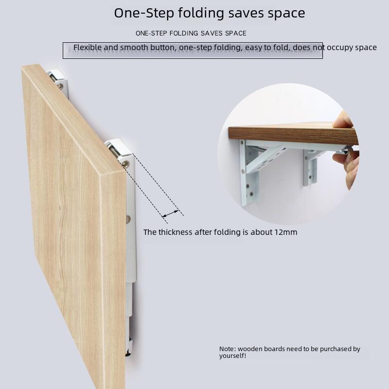 Dinite Heavy-Duty Folding Triangle Shelf Bracket
