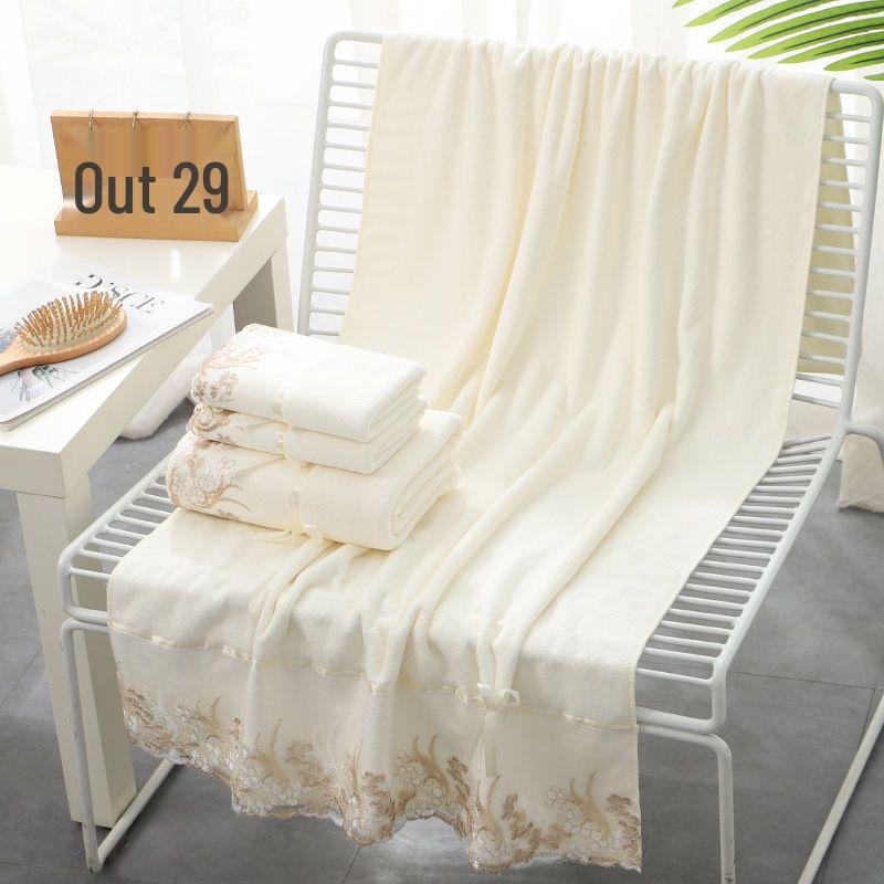 Soft, Lint-Free Bath Towel Set for Adults & Children - Absorbent for Face and Body