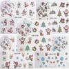 Women Beauty Santa Claus Snowflakes Decals Nail Art Stickers Water Transfer  Decoration Stickers