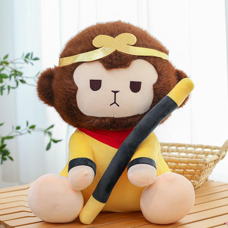 Black Wukong Myth Monkey King Plush Toy Stuffed Animal Doll Decoration Gift