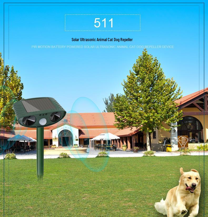 Solar-Powered Ultrasonic Animal Repeller: Deter Mice, Birds, Cats, and Dogs