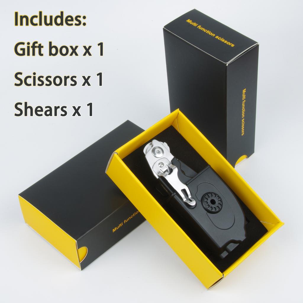 Многофункциональные ножницы, тактические плоскогубцы, инструмент для выживания на открытом воздухе, складной креативный гаджет, выдвижные ножницы из нержавеющей стали для хищников